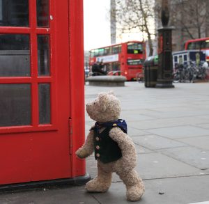 London Bus Times and Binky Bear