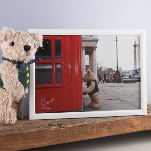 Binky Bear at Trafalgar Square print