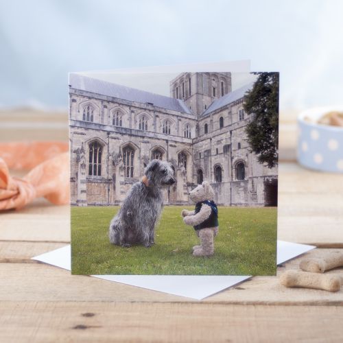 Binky & Squirt Winchester Cathedral Greetings Card