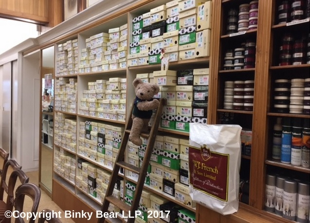 Binky Bear Explores French's Shoe Shop Southampton